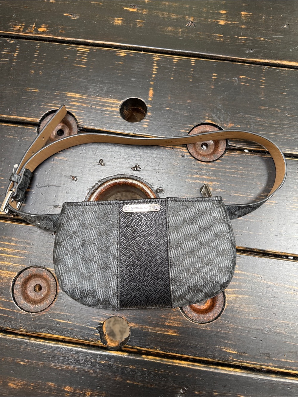 NWOT Michael Kors Monogram Mini Crossbody Shoulder or Waist/Belt Bag